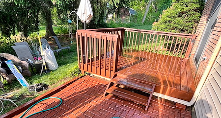 Cleaning vs pressure washing decks