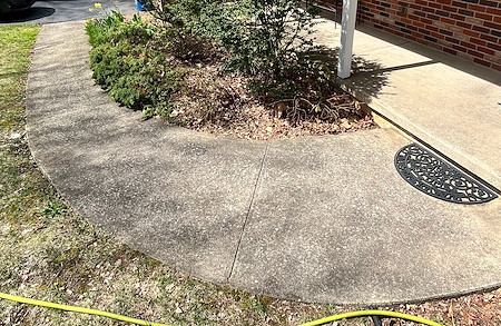 Cleaning vs pressure washing walkways