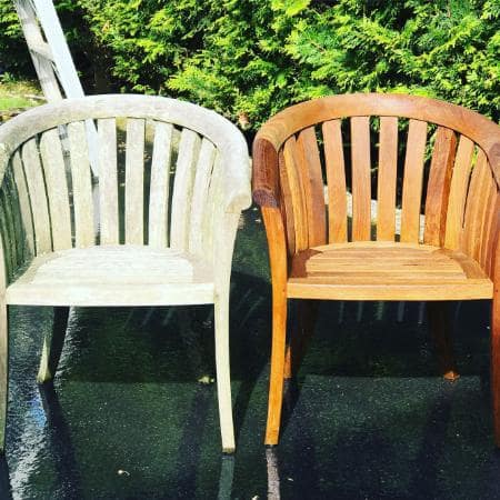 How to pressure wash outdoor furniture