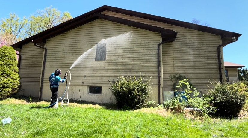 Pressure washing vs soft washing